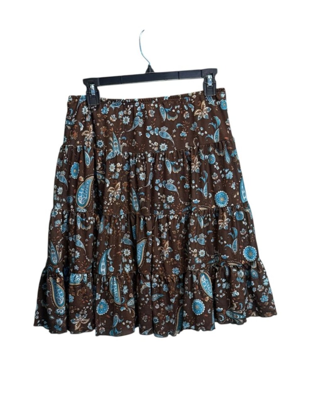 George Brown & Blue Paisley Tiered Skirt – Women’s 14/16